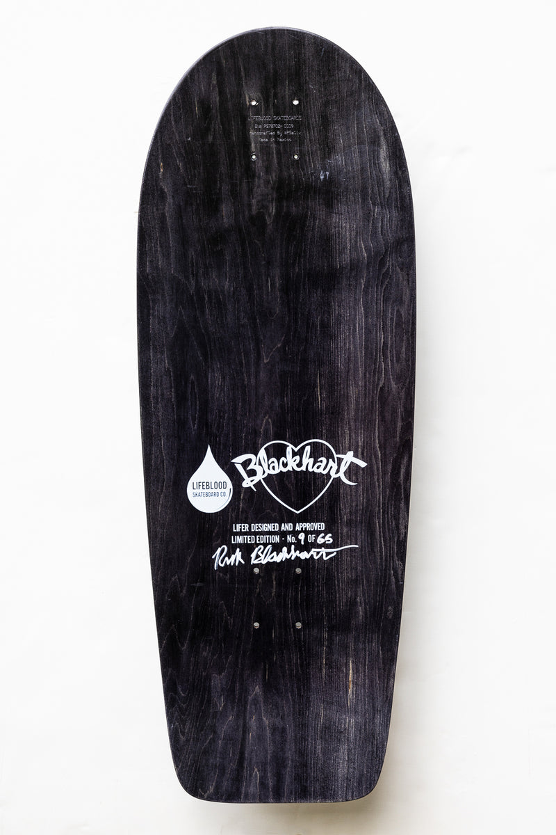 Blackhart OG Stripes Skateboard Limited Edition Lifeblood Skateboards
